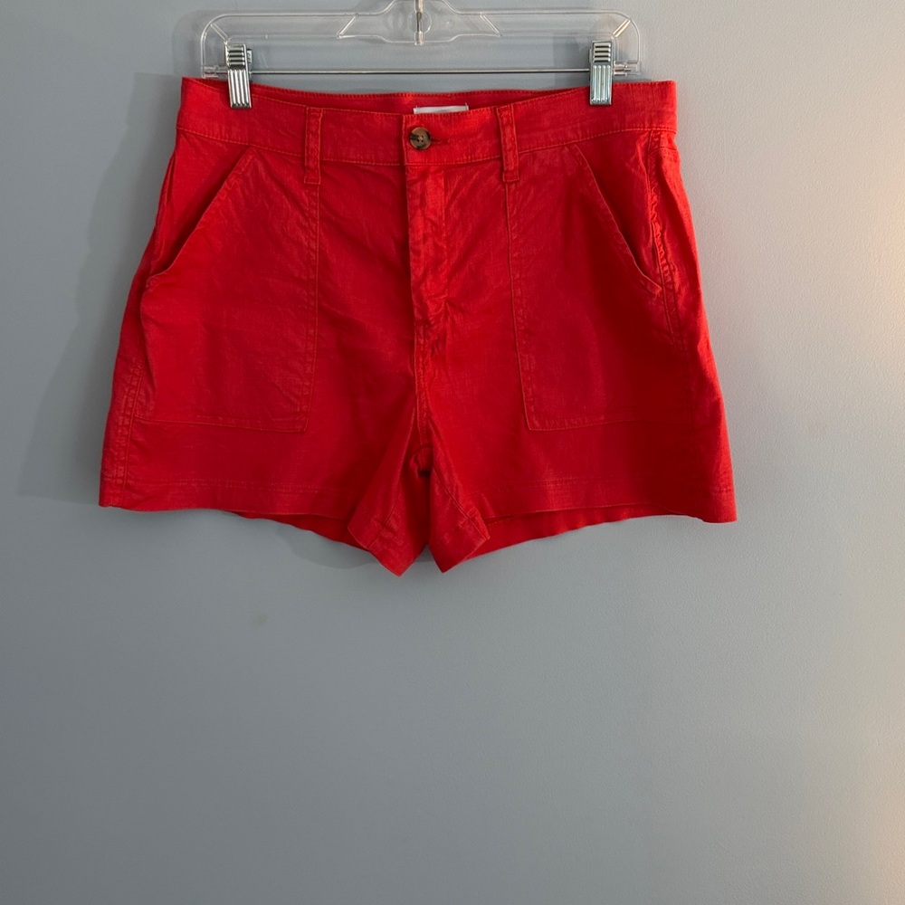Evereve Bright Coral Casual Shorts SZ 31